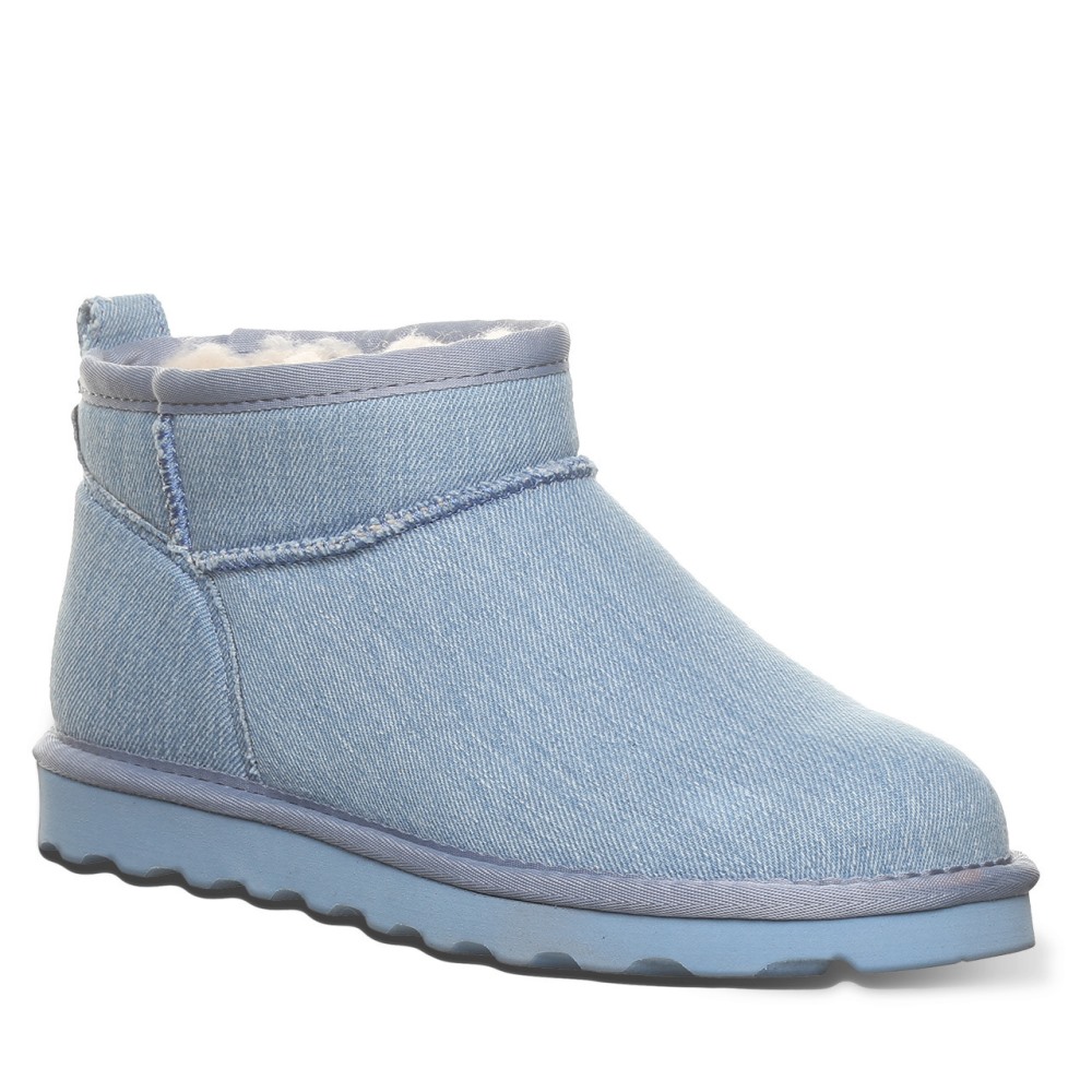 Bearpaw Shorty Vegan Denim Blue