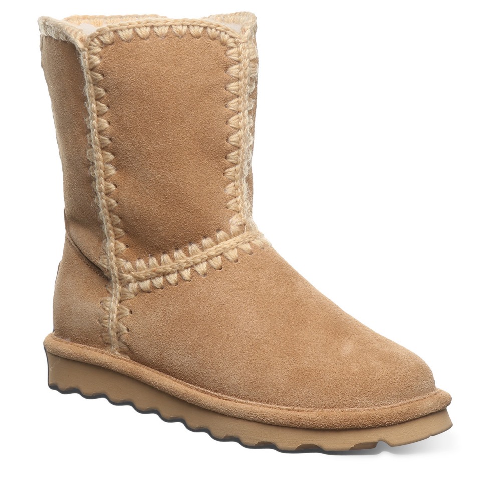 Bearpaw Elle Short Crochet Iced Coffee