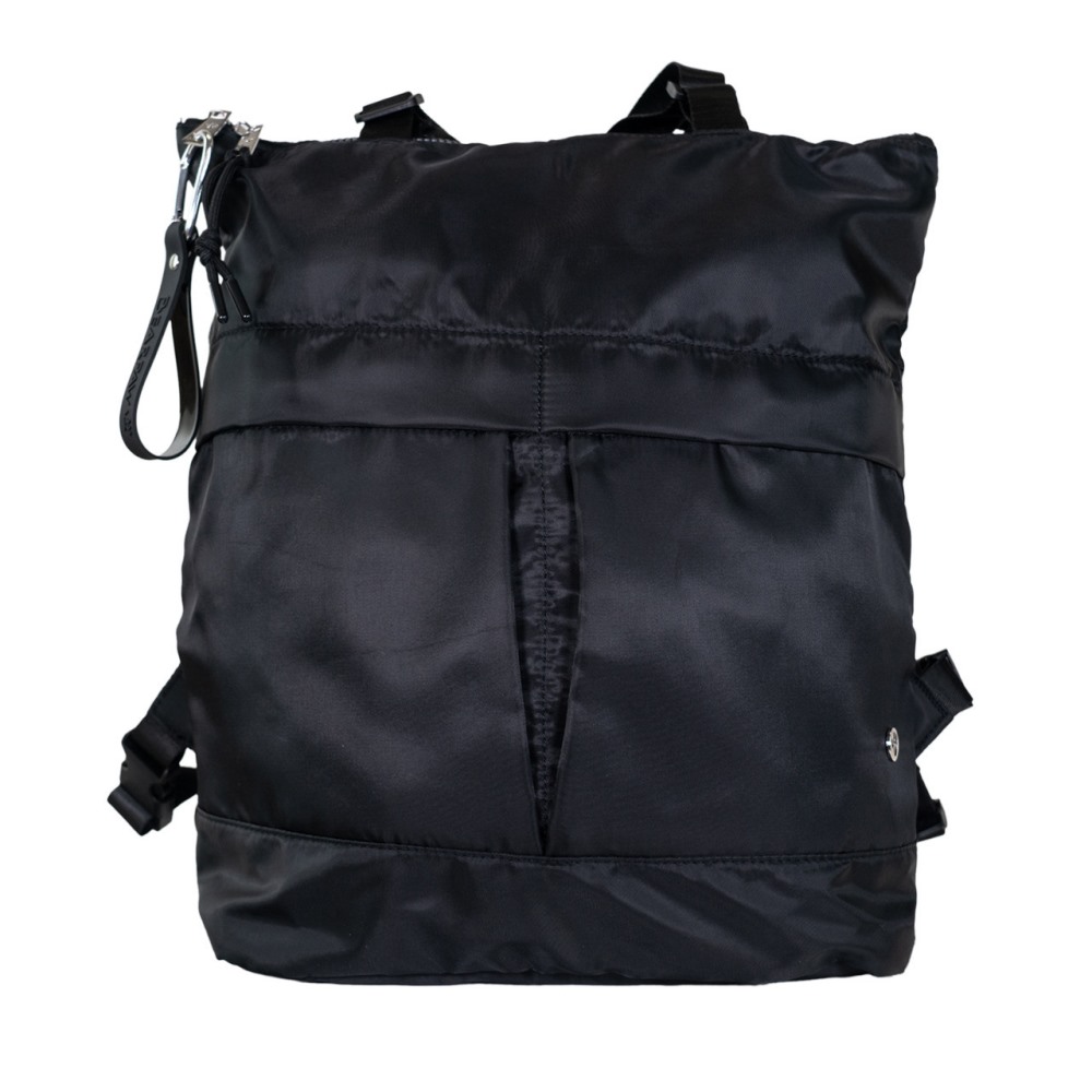 Bearpaw Convertible Nylon Tote / Backpack Black