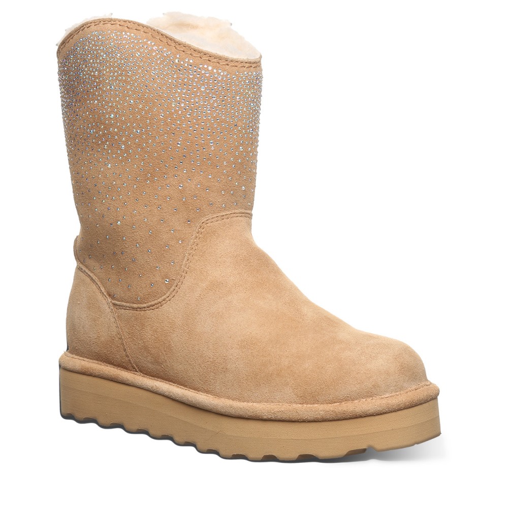 Bearpaw Glam Platform Lo Iced Coffee Solid